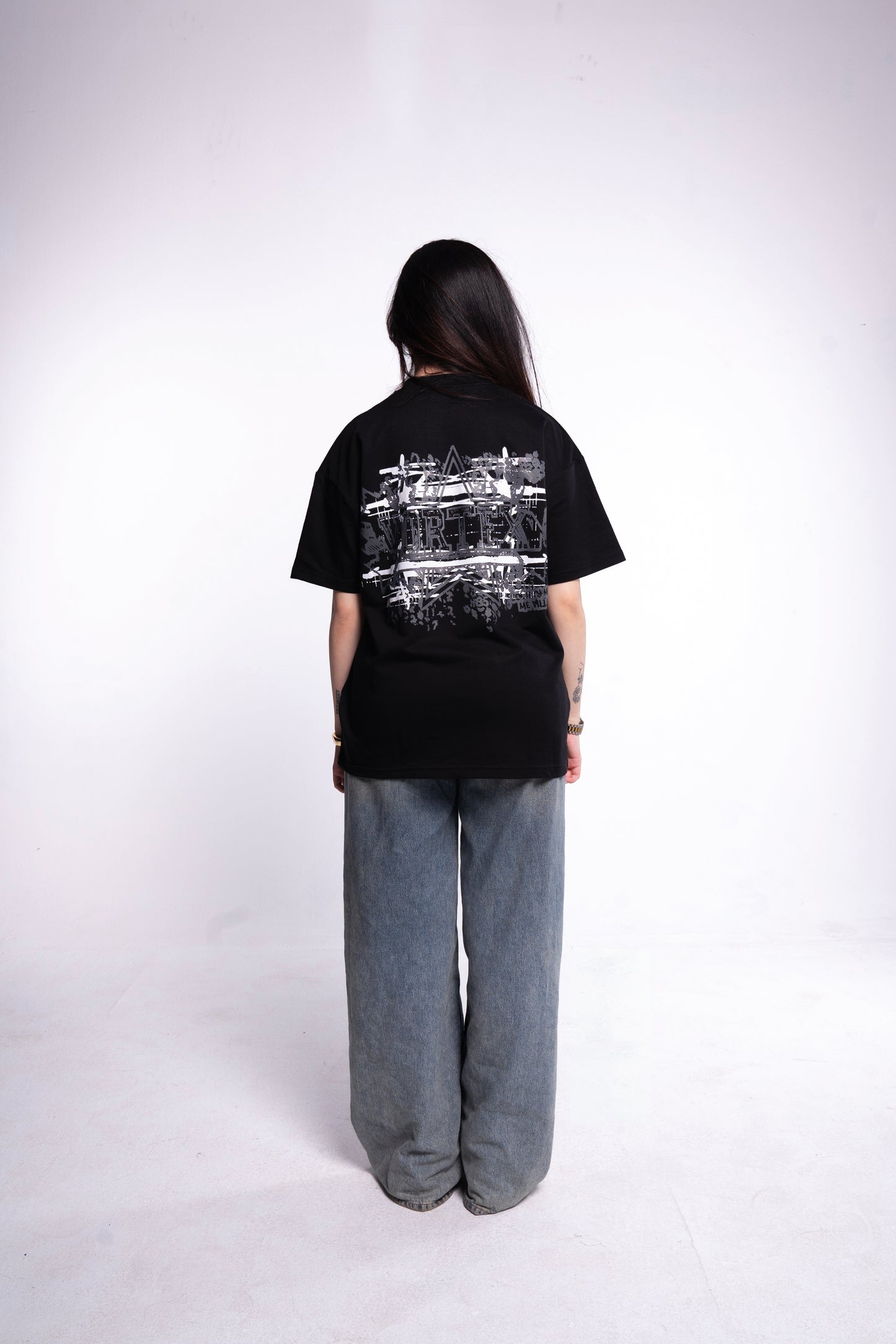 black graffiti t-shirt