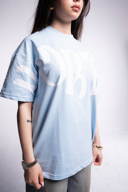 baby blue vortex t-shirt