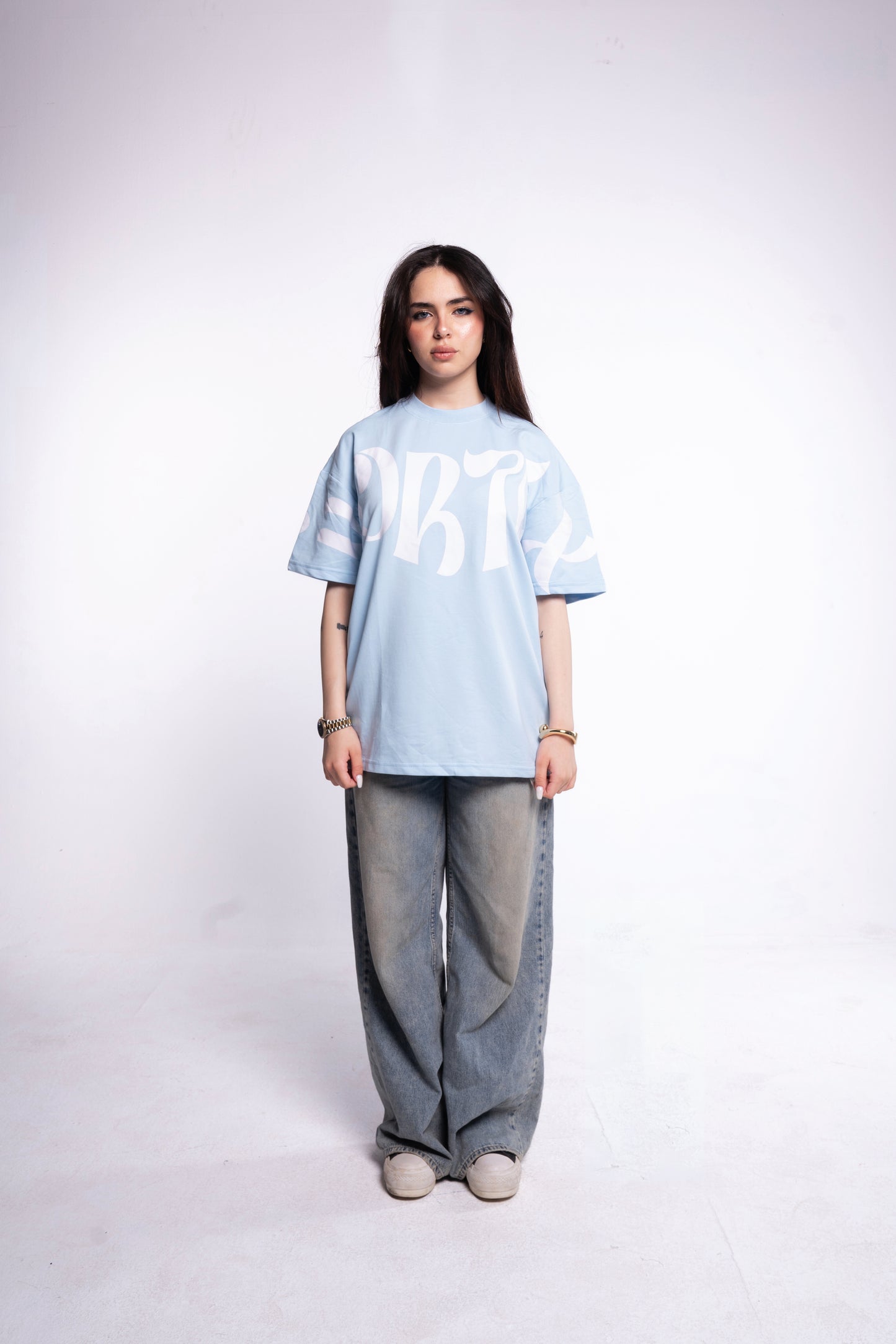 baby blue vortex t-shirt