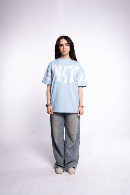 baby blue vortex t-shirt