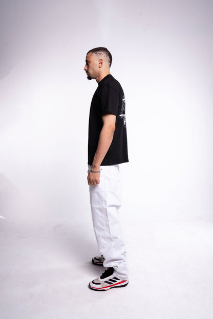 black graffiti t-shirt