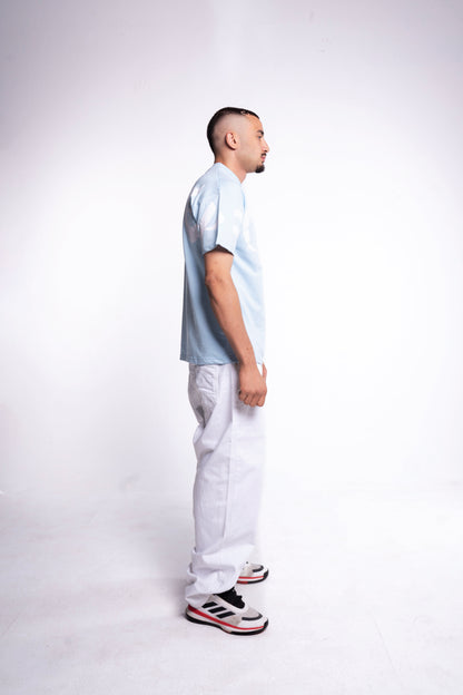 baby blue vortex t-shirt