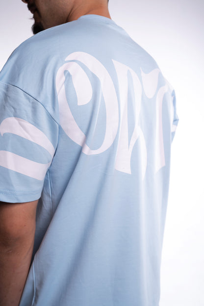baby blue vortex t-shirt